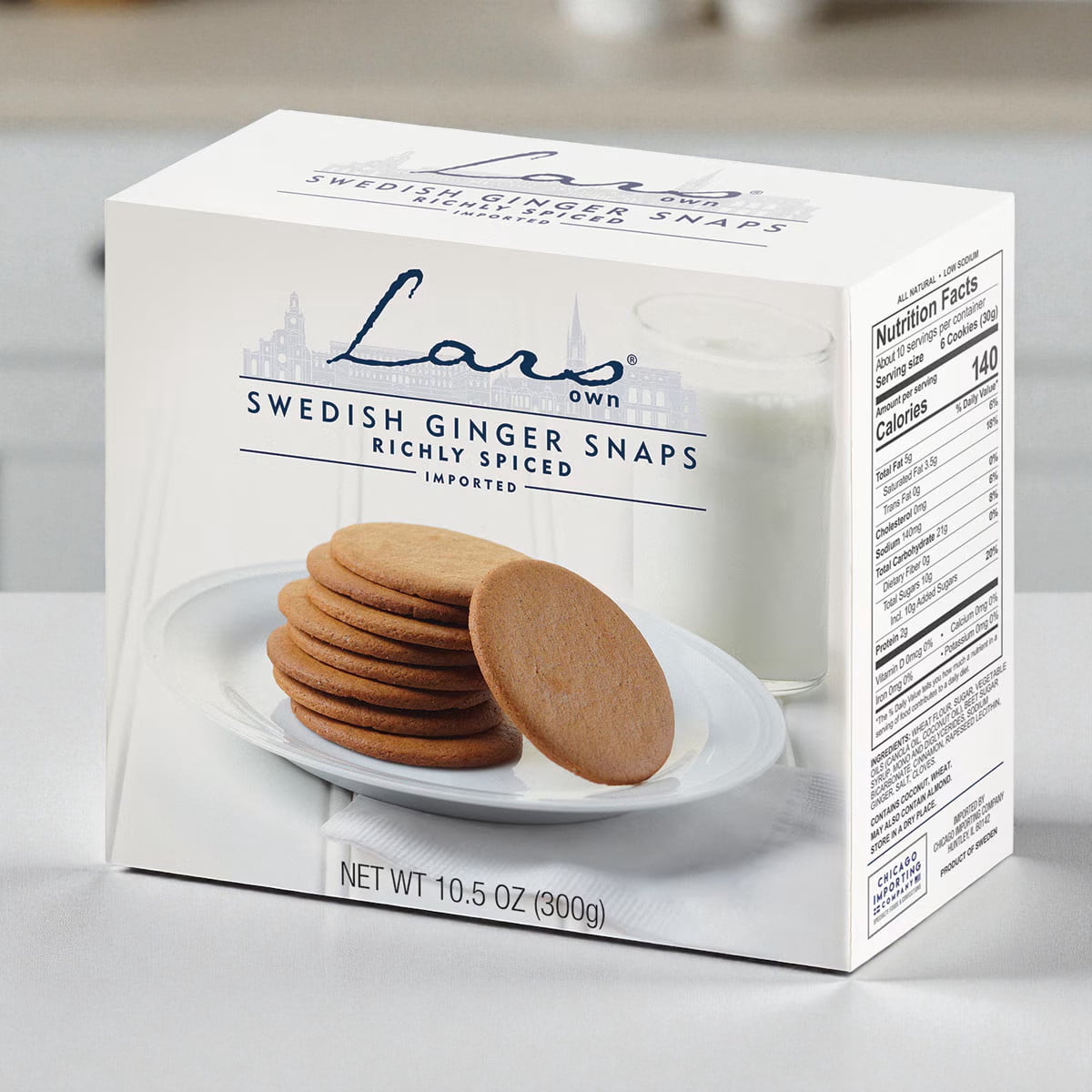 Lars Own Swedish Ginger Snaps – 10.6 oz – 3 Pack