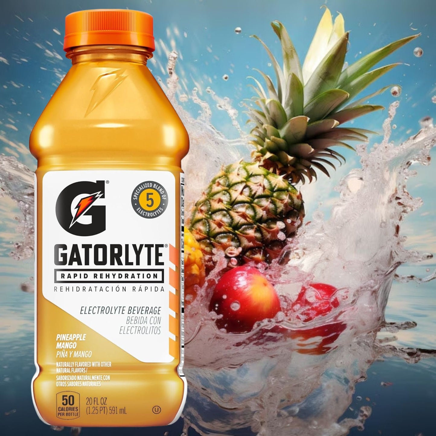 Gatorlyte Rapid Rehydration – 6‑Flavor Variety Pack – 6‑Bottle Sampler or 12‑Bottle Pack – 20oz Bottles – Electrolytes for Fast Hydration
