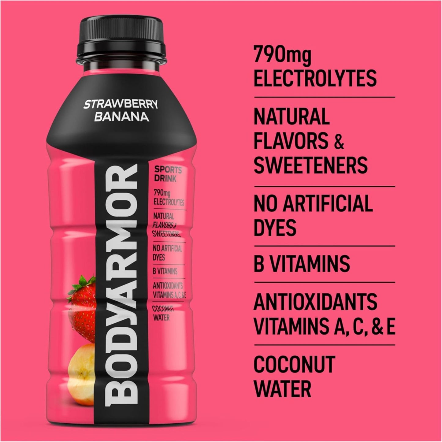 BODYARMOR Sports Drink – 6‑Flavor Sampler (6‑Pack) or 12‑Bottle Variety Pack – 16 oz – Electrolyte Hydration