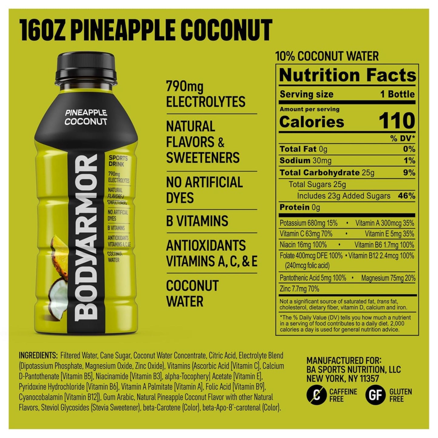 BODYARMOR Sports Drink – 6‑Flavor Sampler (6‑Pack) or 12‑Bottle Variety Pack – 16 oz – Electrolyte Hydration