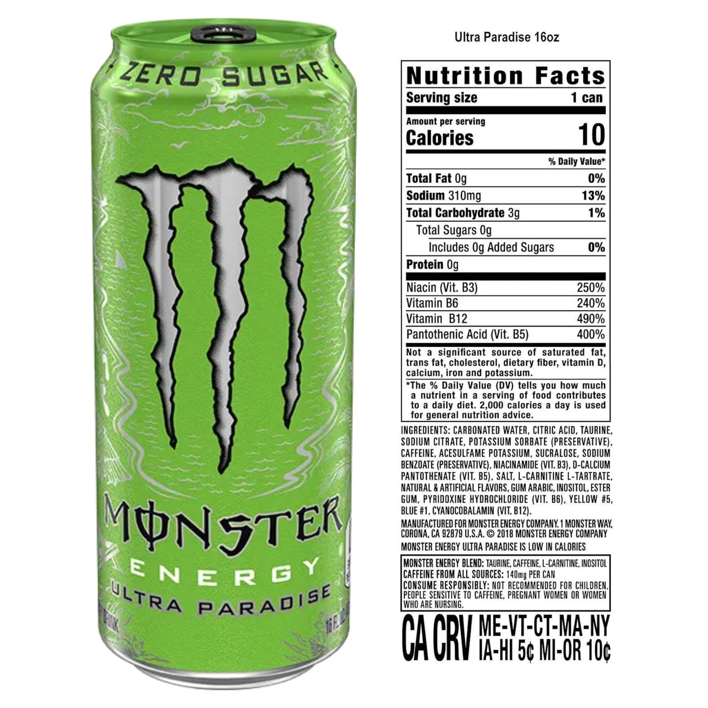 Monster Energy Ultra – Modern Flavor Variety Pack – Choose Pack Size (4, 6, or 12 Cans) – Zero Sugar – 150mg Caffeine