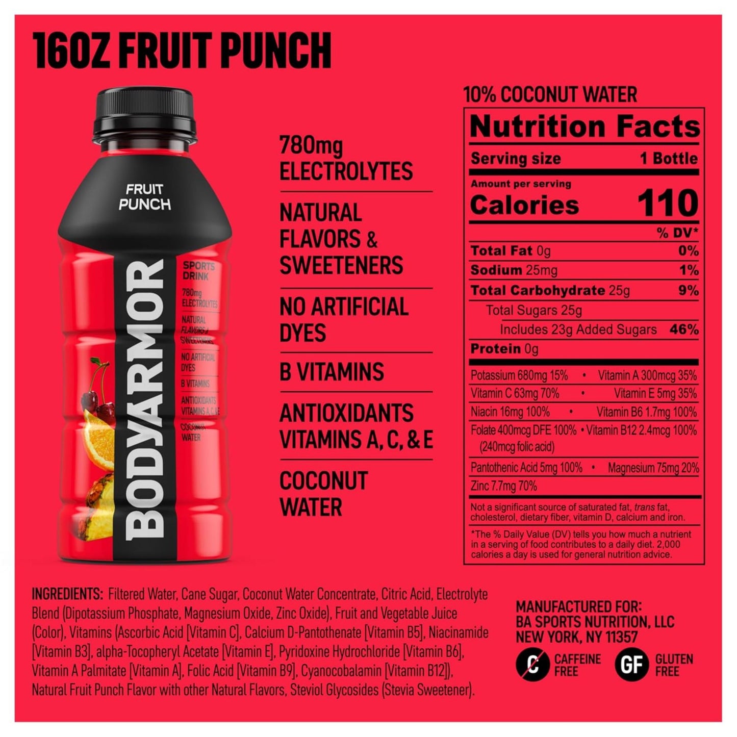 BODYARMOR Sports Drink – 6‑Flavor Sampler (6‑Pack) or 12‑Bottle Variety Pack – 16 oz – Electrolyte Hydration