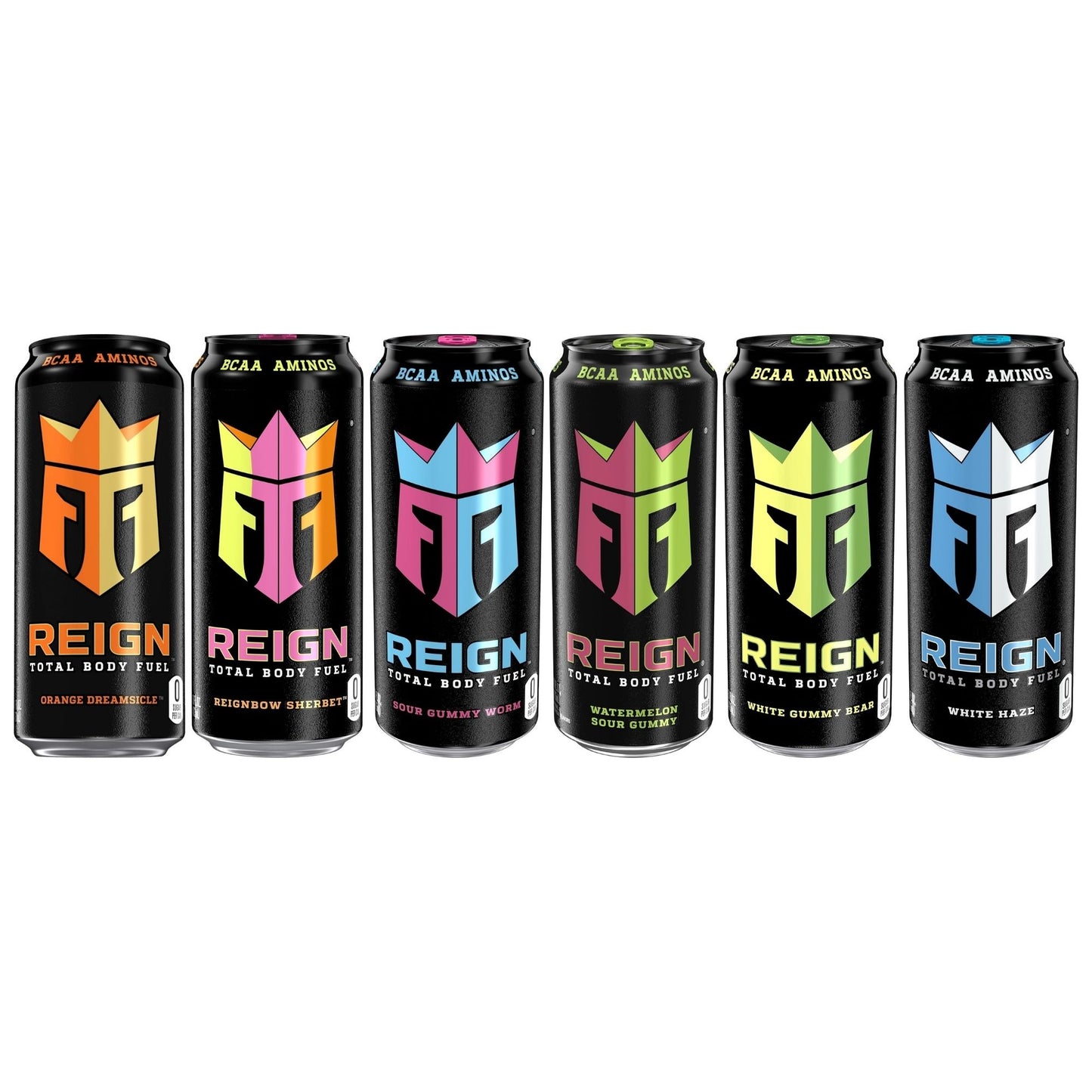 Reign Total Body Fuel – 6‑Flavor Sampler (6‑Pack) or 12‑Can Variety Pack – 16 fl oz – 300mg Caffeine – Zero Sugar