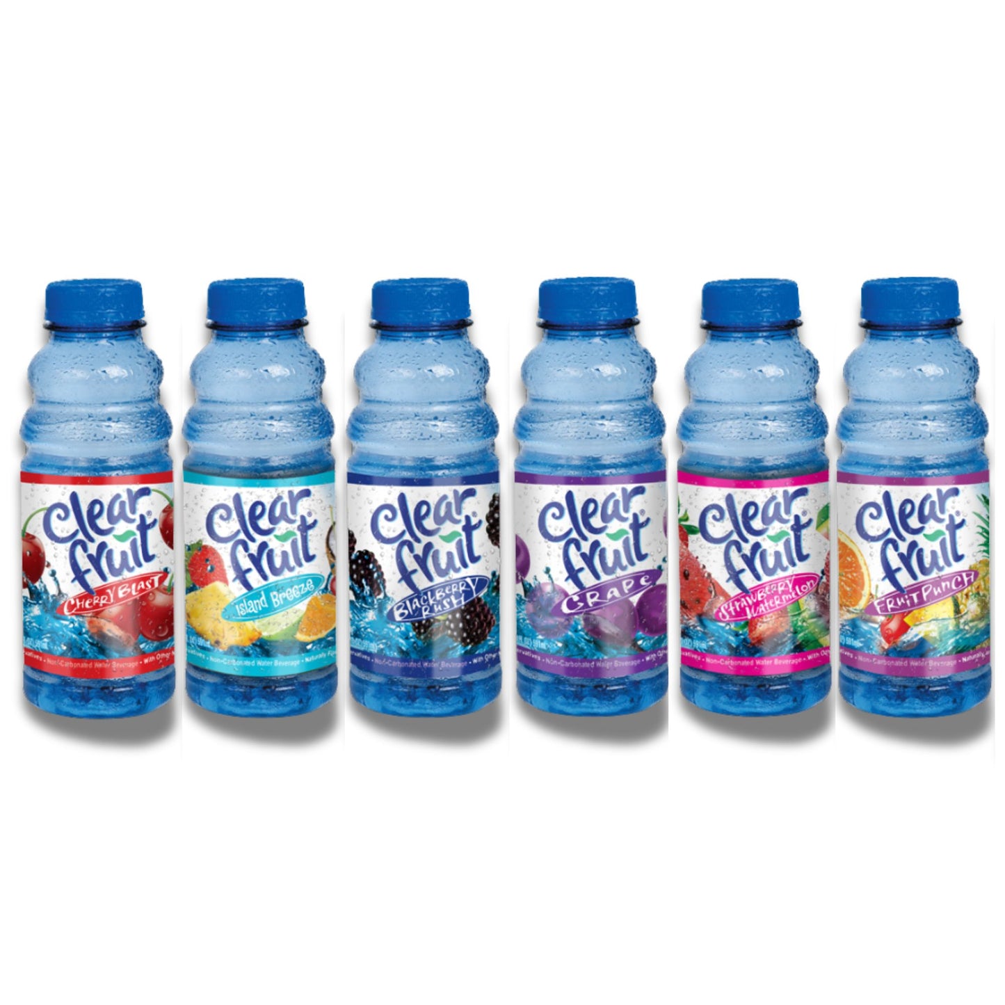 Clear Fruit Flavored Water – 6‑Flavor Sampler (6‑Pack) or 12‑Bottle Variety Pack – 20 fl oz Bottles – Caffeine‑Free