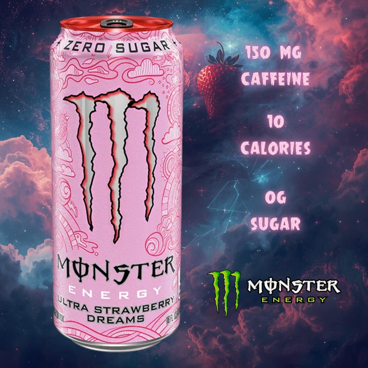 Monster Energy Ultra – Modern Flavor Variety Pack – Choose Pack Size (4, 6, or 12 Cans) – Zero Sugar – 150mg Caffeine