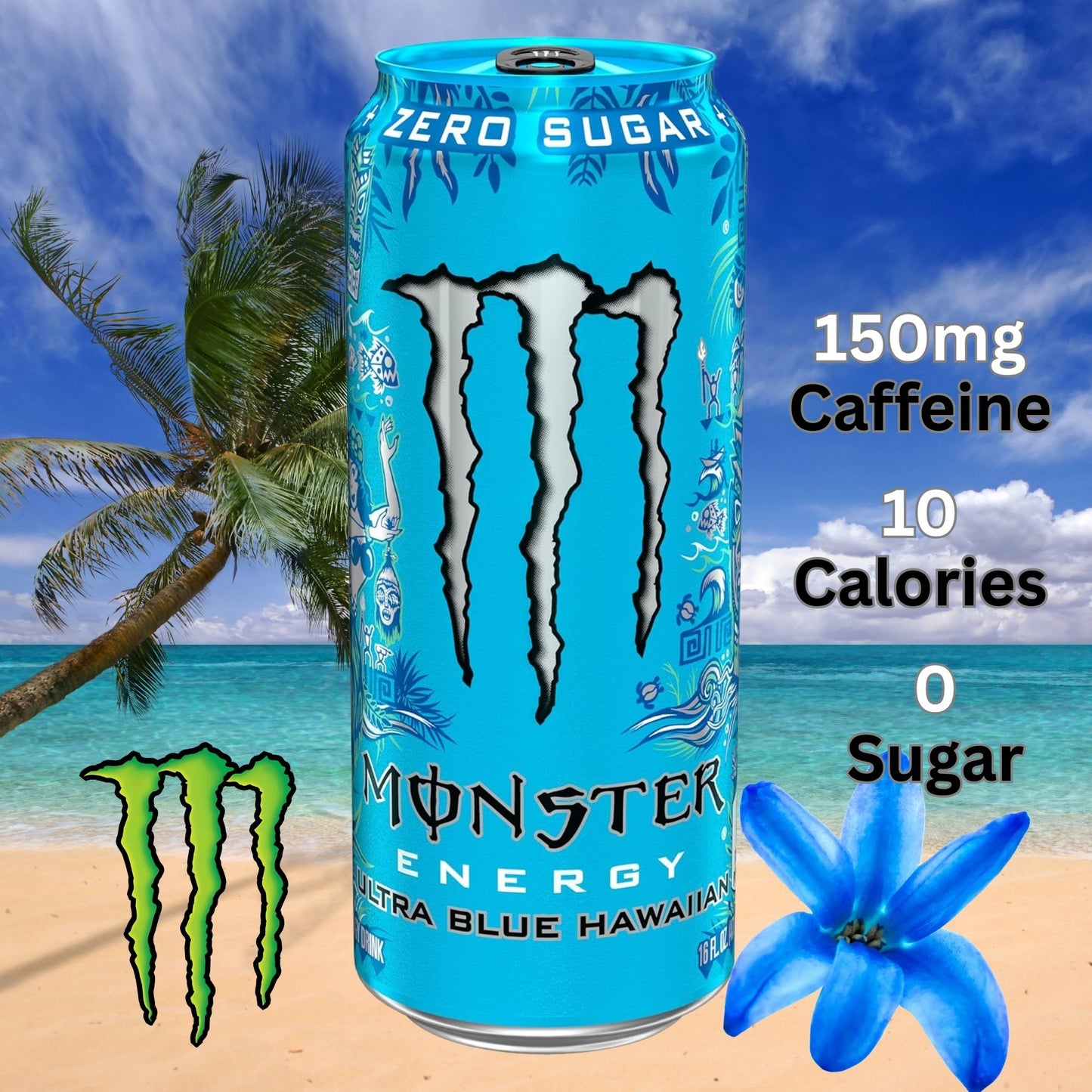 Monster Energy Ultra Zero Sugar Exotic Variety Pack – 6 or 12 Cans (6 Flavors)