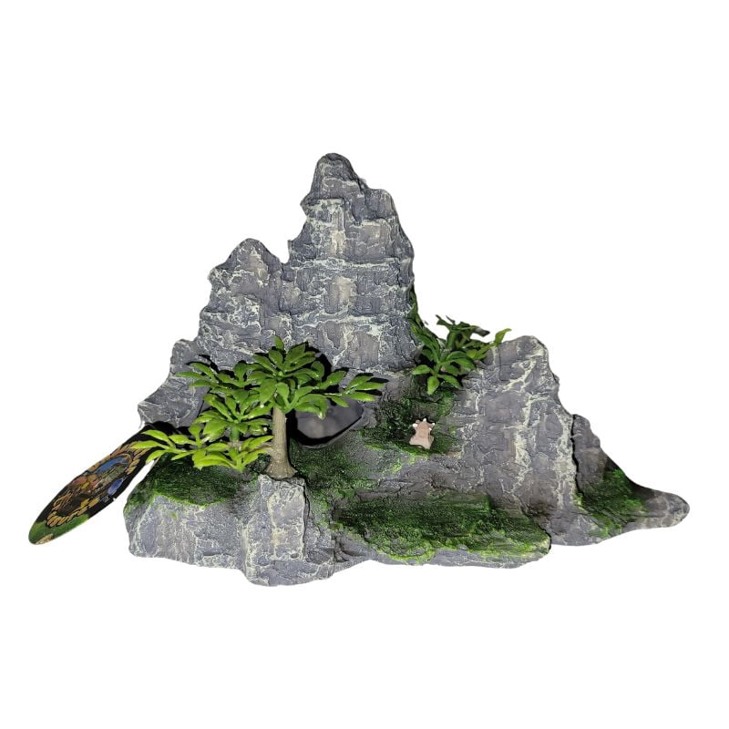 Underwater Treasures Two Cave Mountain Decor, White