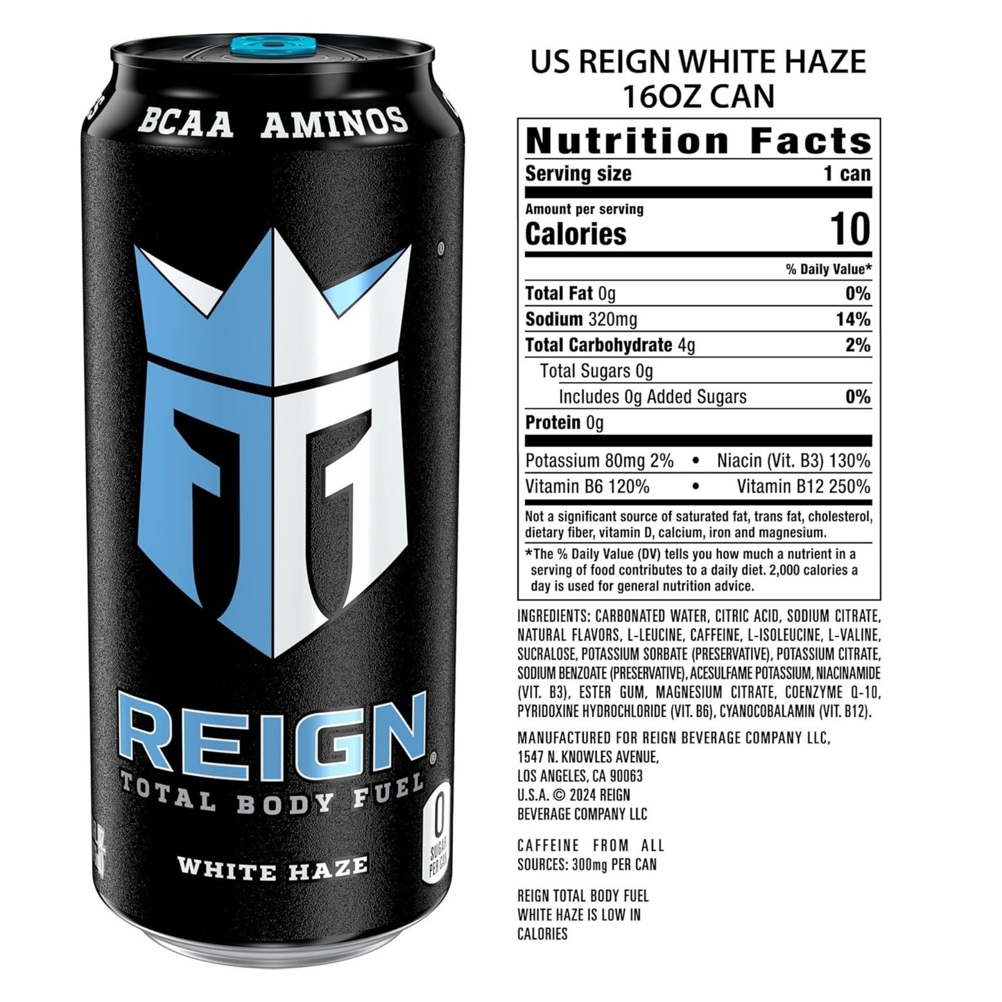 Reign Total Body Fuel – 6‑Flavor Sampler (6‑Pack) or 12‑Can Variety Pack – 16 fl oz – 300mg Caffeine – Zero Sugar
