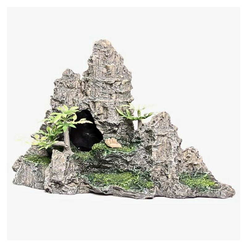 Underwater Treasures Two Cave Mountain Decor, White