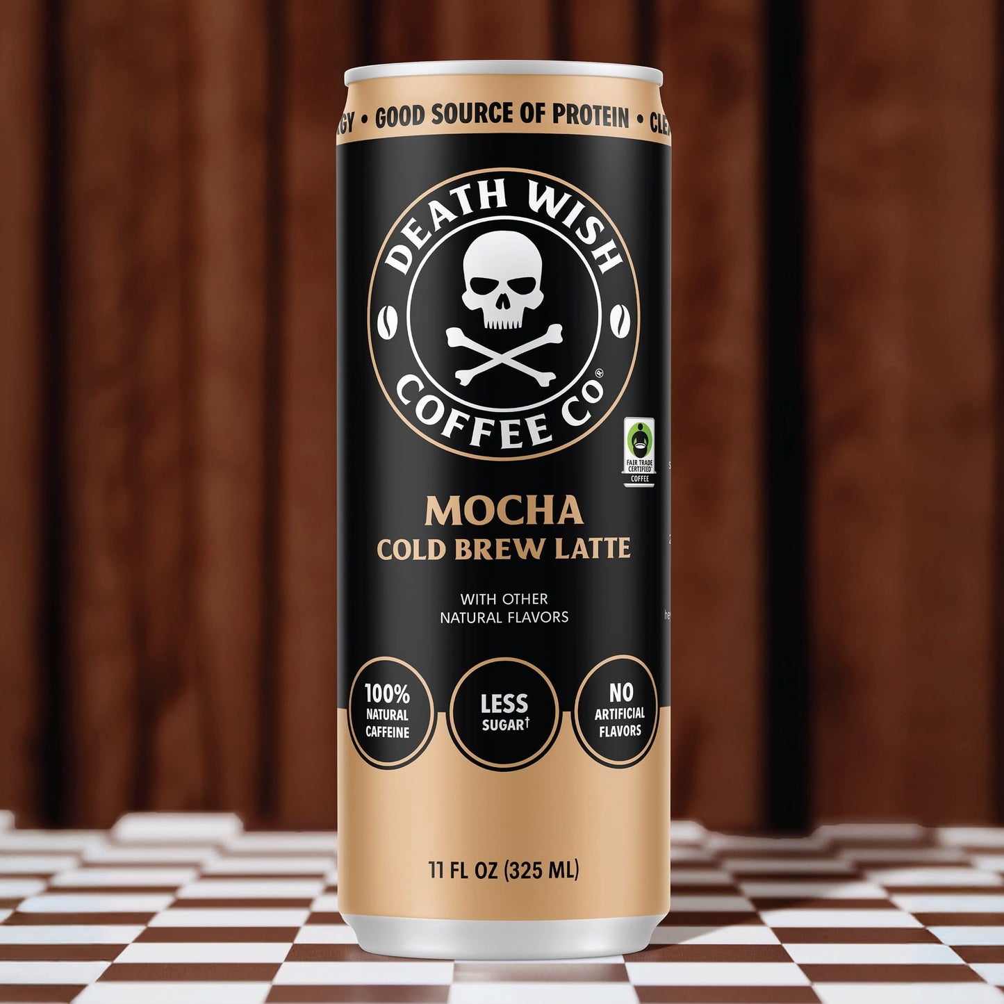 Death Wish Coffee Co. Cold Brew Latte – 3‑Flavor Sampler (6‑Pack) or 12‑Can Variety Pack – 11 fl oz – High‑Caffeine Coffee