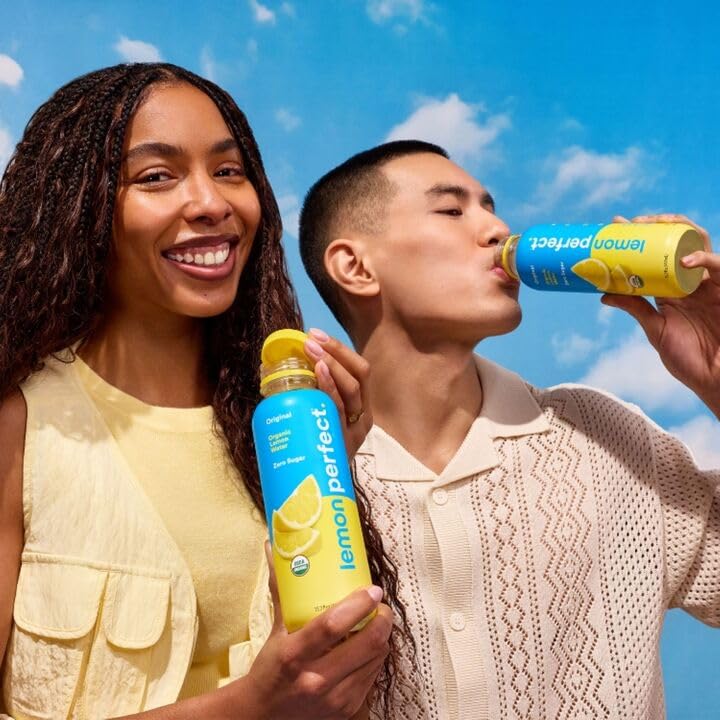 Lemon Perfect – 12‑Bottle Variety Pack – 6 Flavors – Zero Sugar – Organic Lemon Water – Clean Hydration