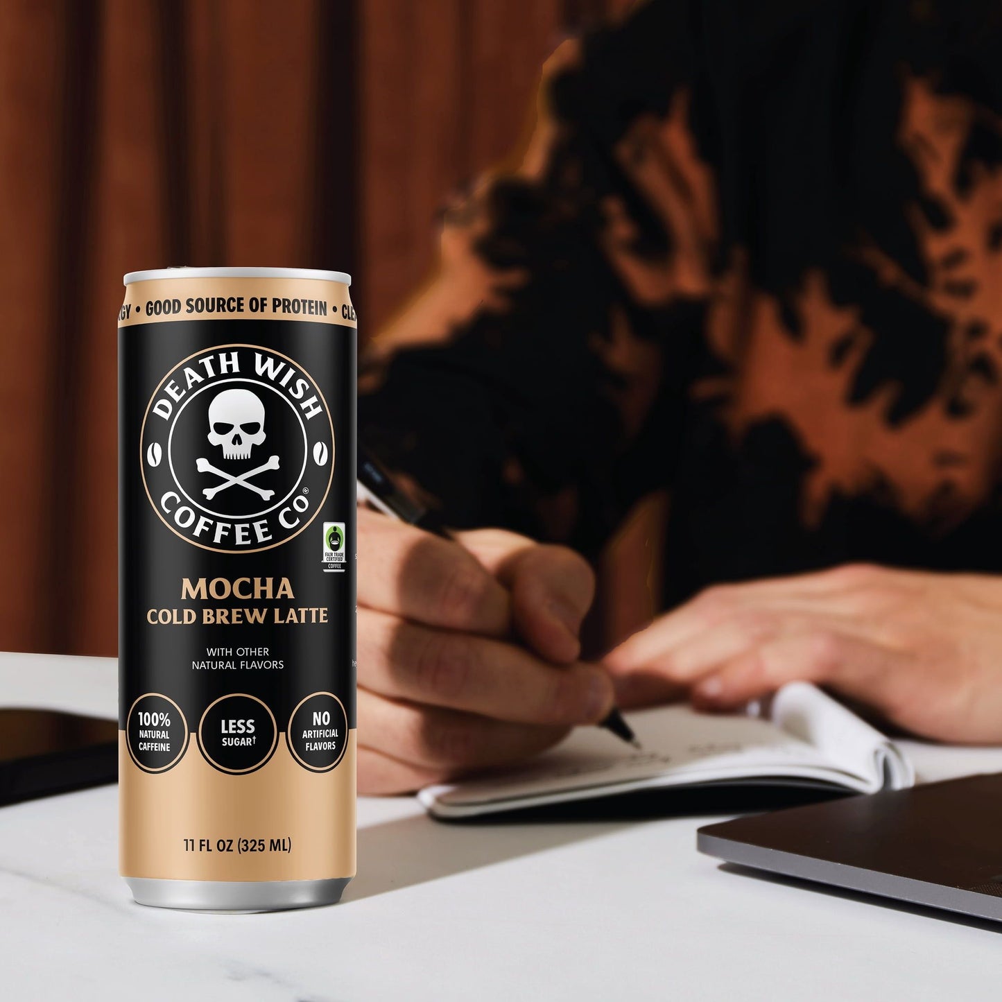 Death Wish Coffee Co. Cold Brew Latte – 3‑Flavor Sampler (6‑Pack) or 12‑Can Variety Pack – 11 fl oz – High‑Caffeine Coffee