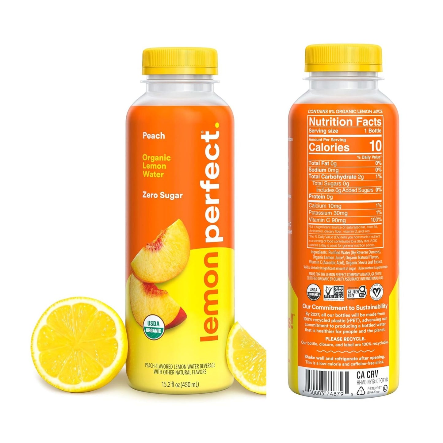 Lemon Perfect – 12‑Bottle Variety Pack – 6 Flavors – Zero Sugar – Organic Lemon Water – Clean Hydration
