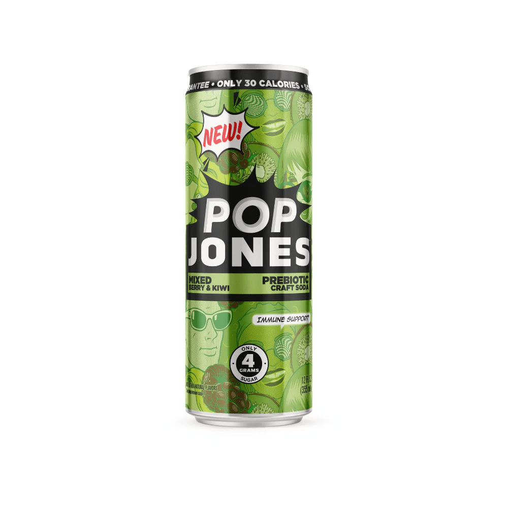 Jones Soda Co. Pop Jones 12‑Pack Variety Pack – Strawberry Passionfruit, Orange Cream, Pineapple Ginger, Mixed Berry & Kiwi