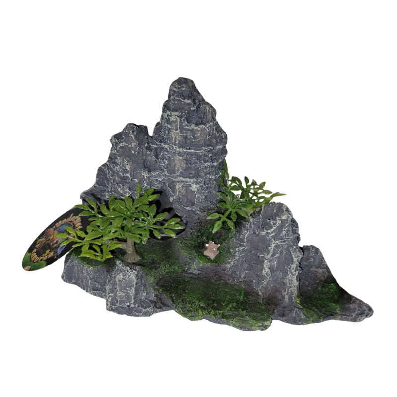 Underwater Treasures Two Cave Mountain Decor, White