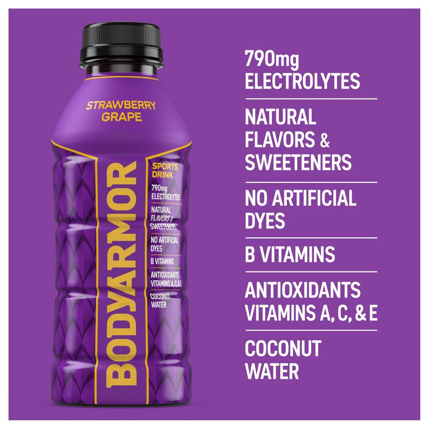 BODYARMOR Sports Drink – 6‑Flavor Sampler (6‑Pack) or 12‑Bottle Variety Pack – 16 oz – Electrolyte Hydration