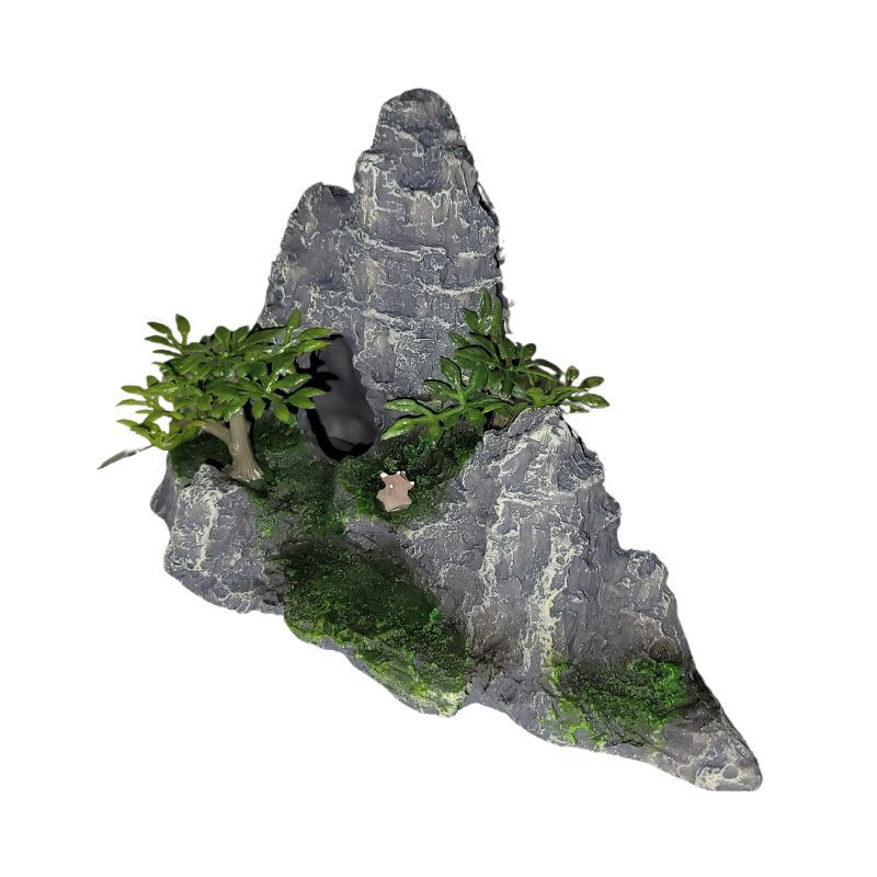 Underwater Treasures Two Cave Mountain Decor, White