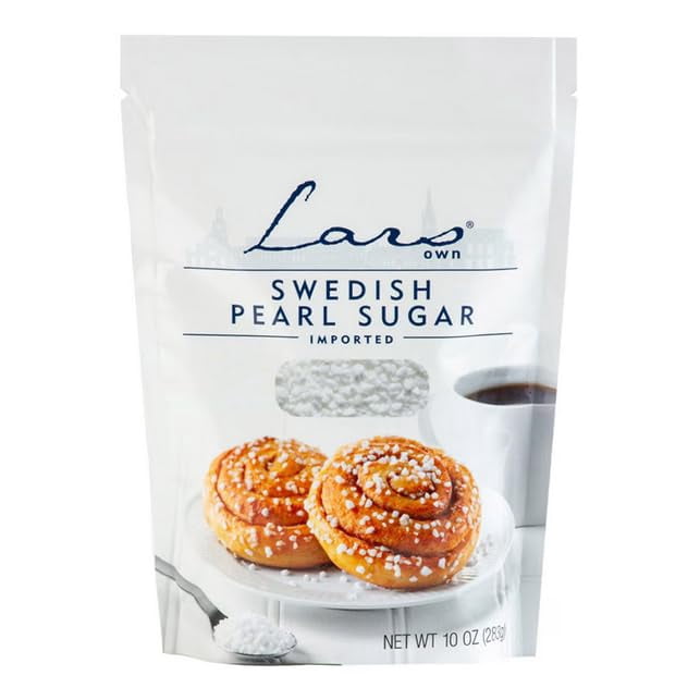 Lars Own Swedish & Belgian Pearl Sugar – 10 oz Pouches – 2 Pack