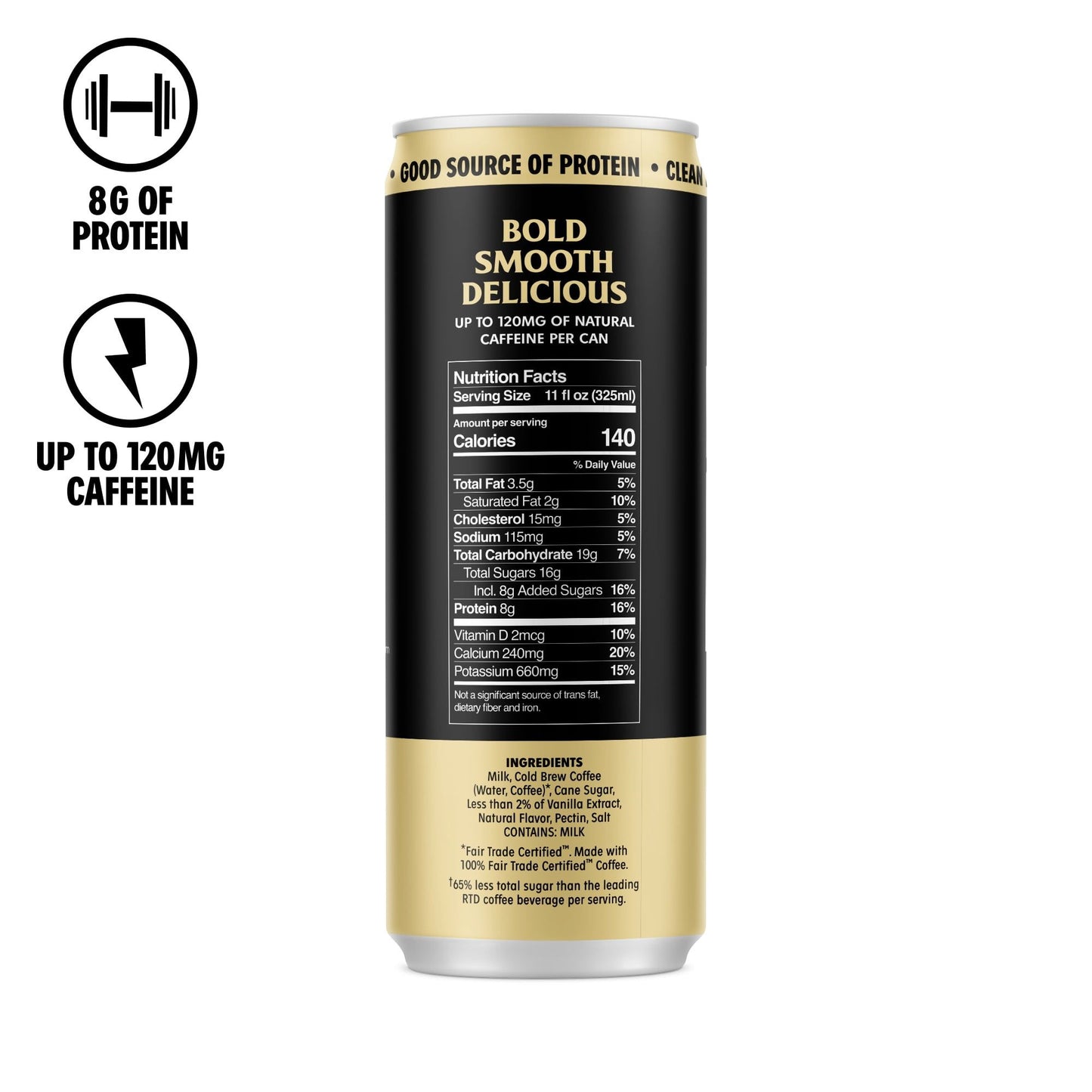 Death Wish Coffee Co. Cold Brew Latte – 3‑Flavor Sampler (6‑Pack) or 12‑Can Variety Pack – 11 fl oz – High‑Caffeine Coffee
