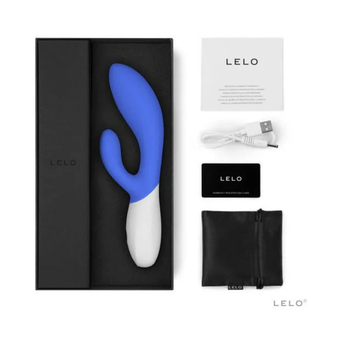 LELO INA Wave 2 – Dual‑Action Silicone Vibrator (Cerise, Plum, Blue)