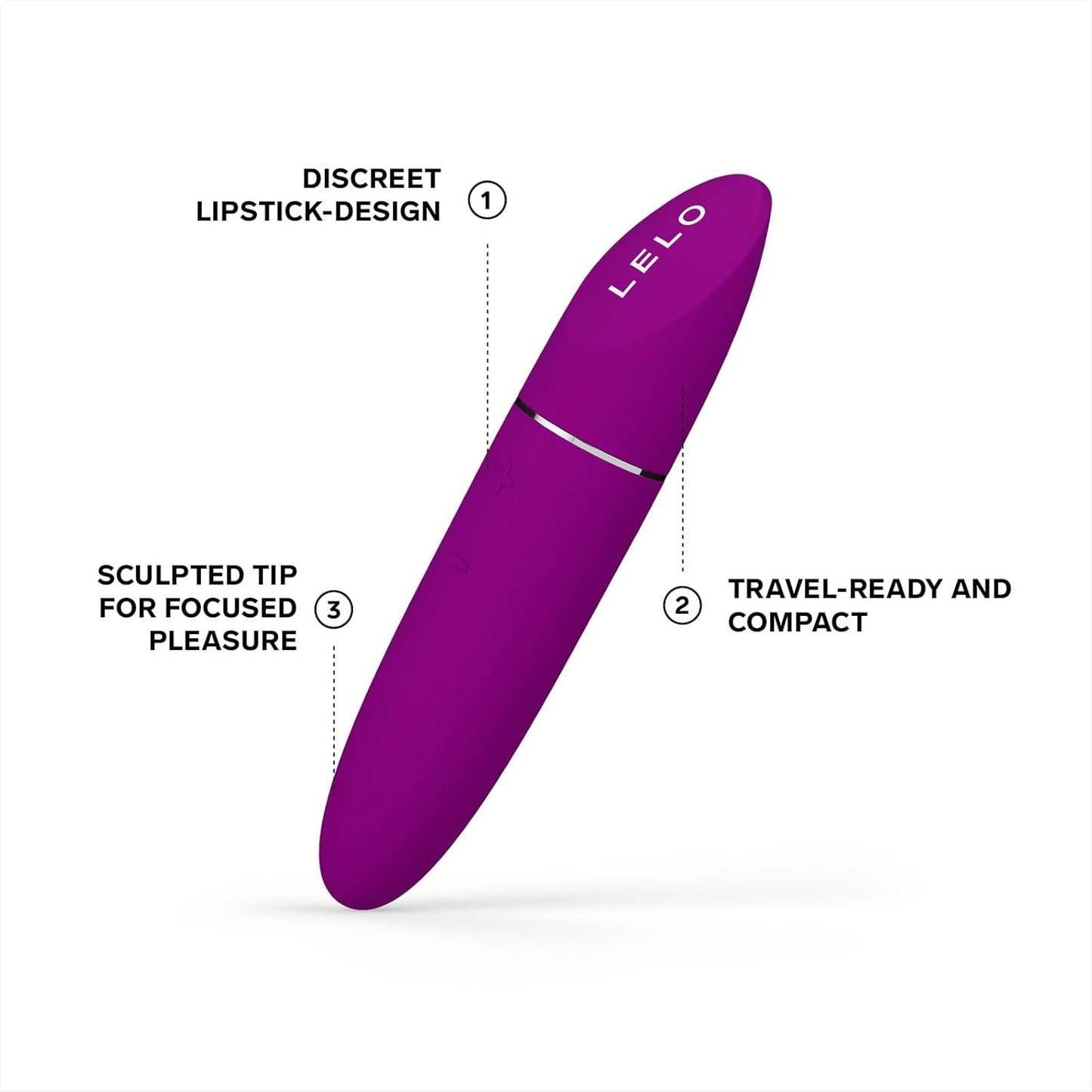 LELO MIA 3 – Discreet USB‑Rechargeable Mini Vibrator (Black, Deep Rose, Fuchsia)