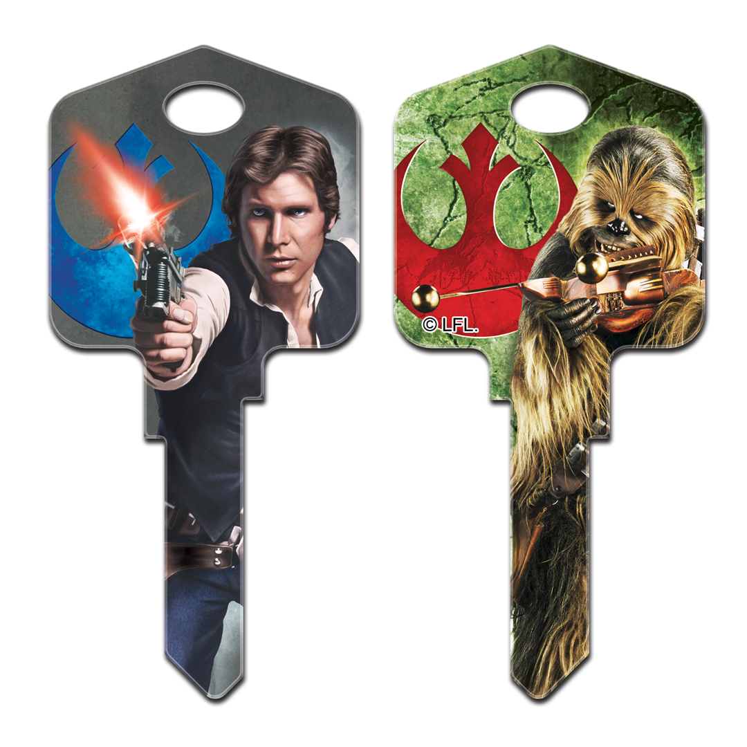 Star Wars Keys Blanks, Choose your favorite character Available for Kwikset or Schalge Locks