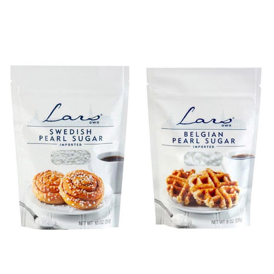 Lars Own Swedish & Belgian Pearl Sugar – 10 oz Pouches – 2 Pack