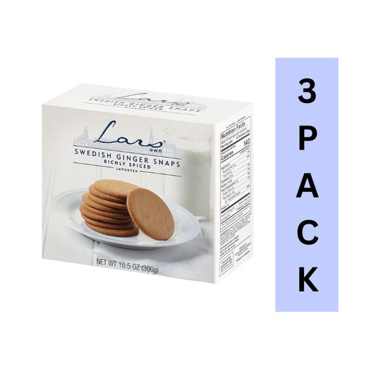 Lars Own Swedish Ginger Snaps – 10.6 oz – 3 Pack
