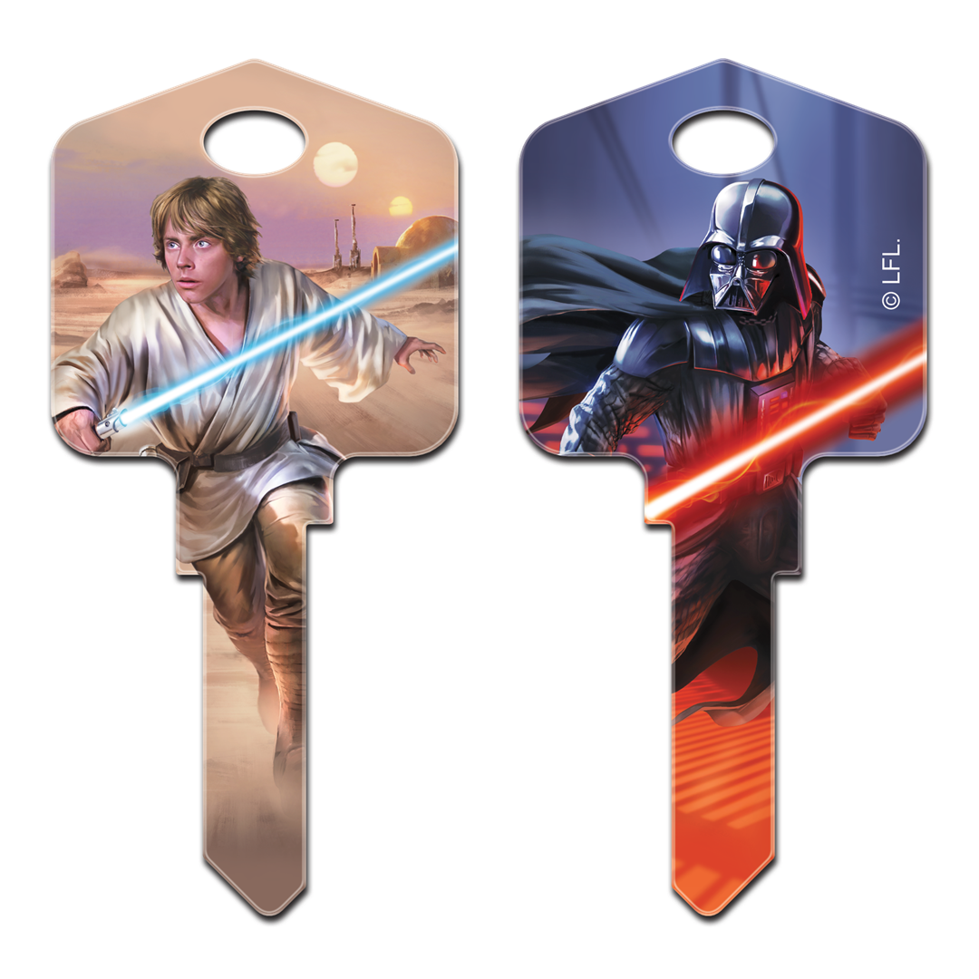 Star Wars Keys Blanks, Choose your favorite character Available for Kwikset or Schalge Locks