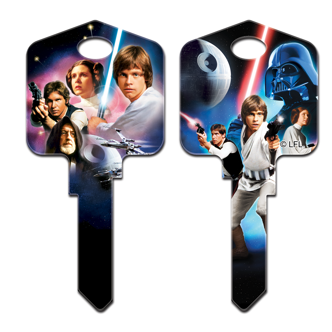 Star Wars Keys Blanks, Choose your favorite character Available for Kwikset or Schalge Locks
