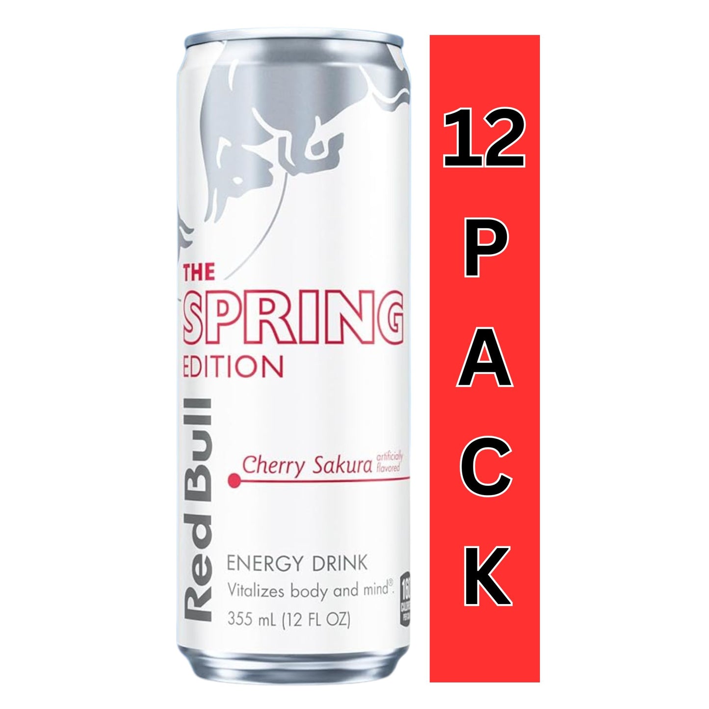 Red Bull Spring Edition Cherry Sakura – 12 fl oz Cans – 12‑Pack – Limited Edition Energy Drink