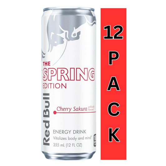 Red Bull Spring Edition Cherry Sakura – 12 fl oz Cans – 12‑Pack – Limited Edition Energy Drink