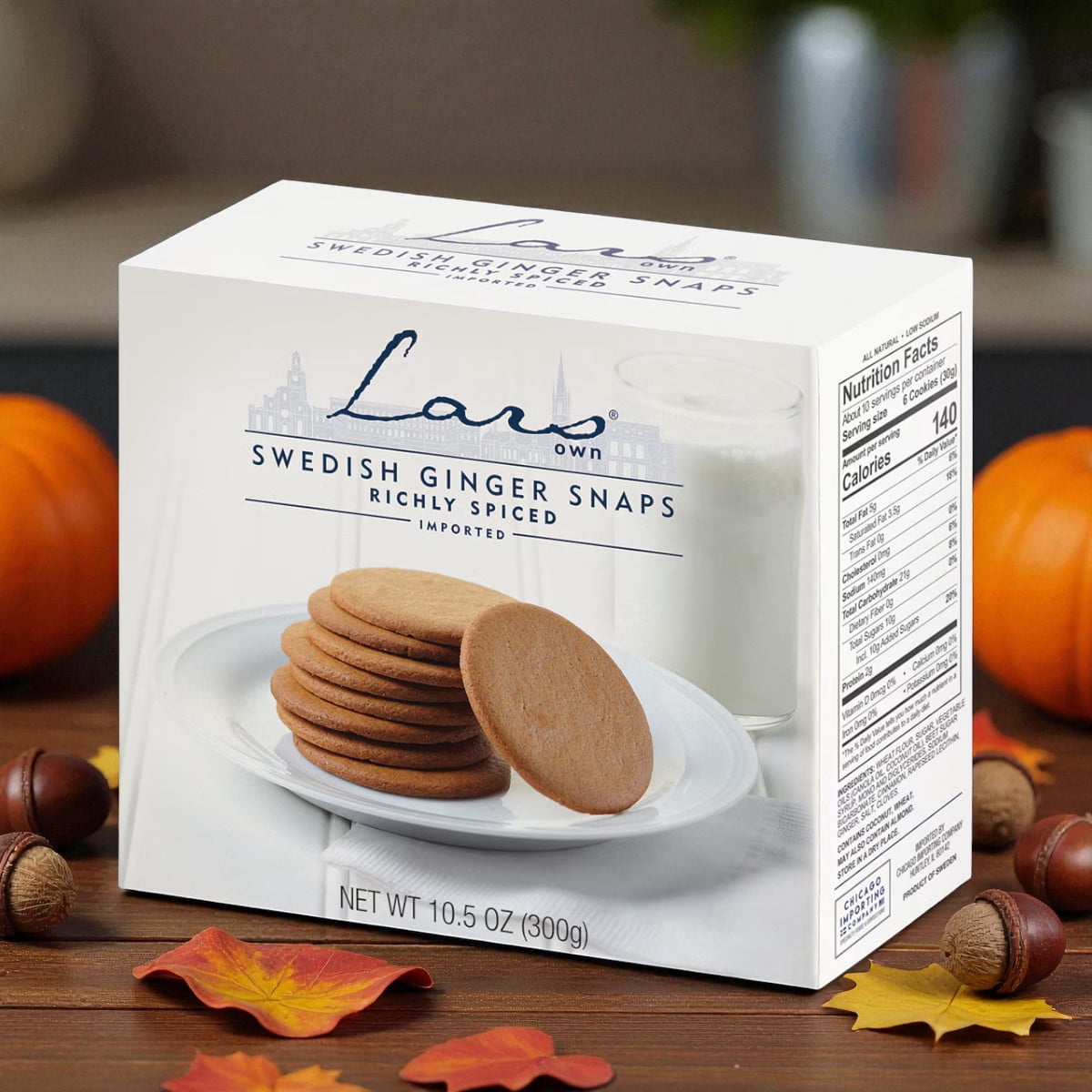 Lars Own Swedish Ginger Snaps – 10.6 oz – 3 Pack