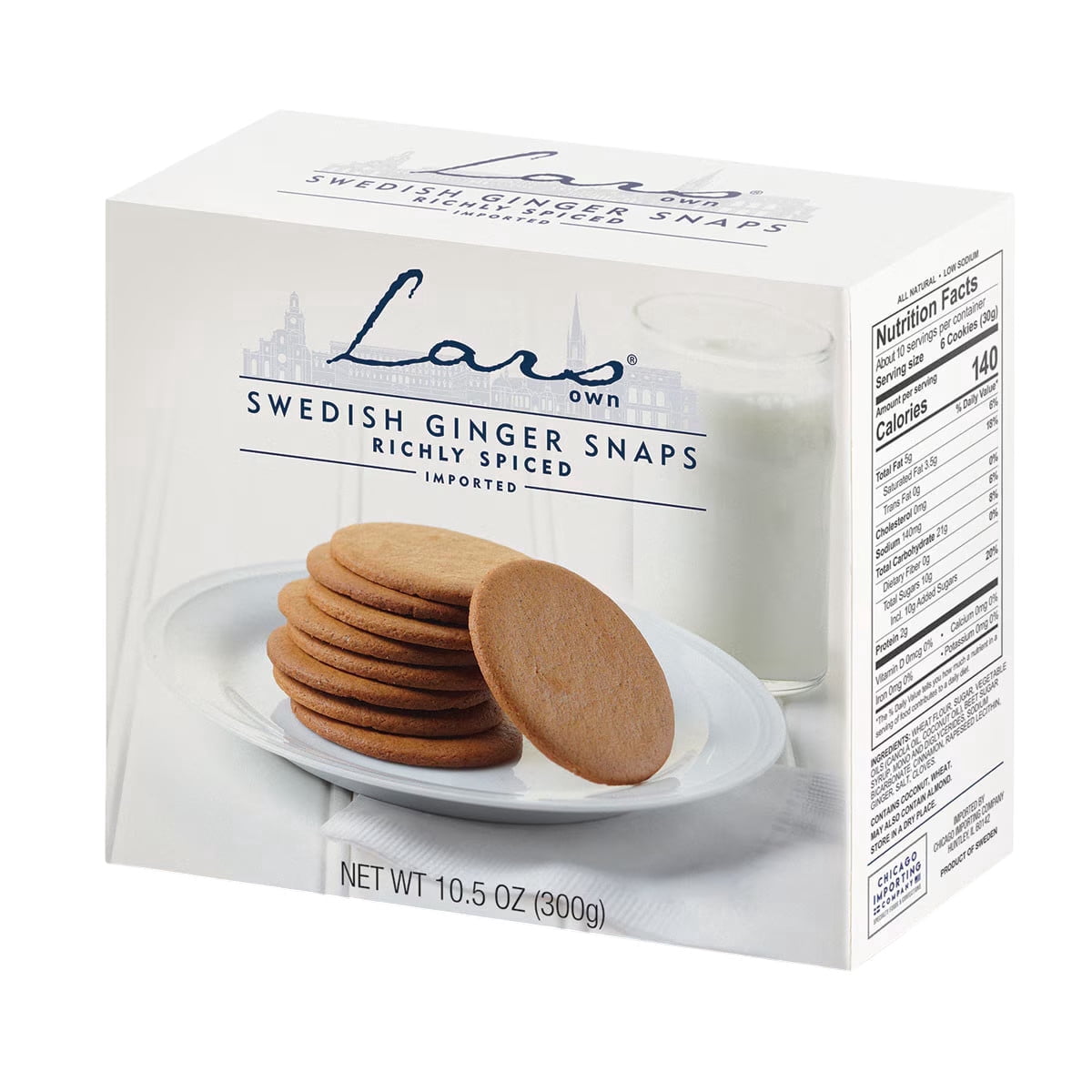 Lars Own Swedish Ginger Snaps – 10.6 oz – 3 Pack